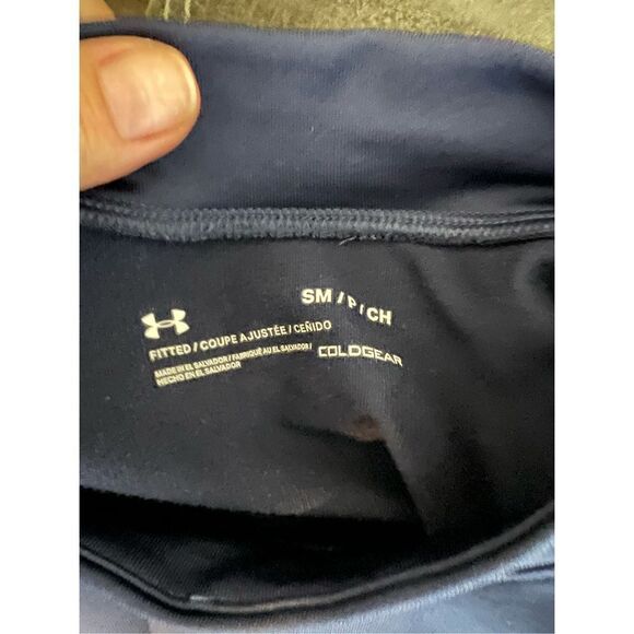 Underarmour Mens Navy Coldgear Size Small - Picture 3 of 3